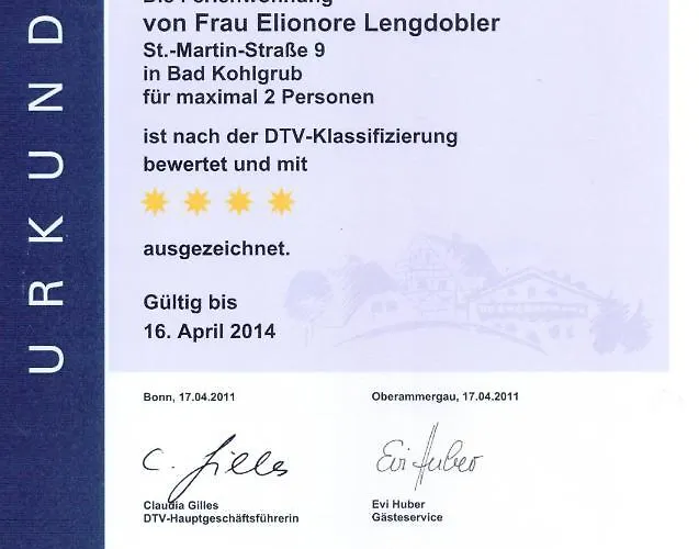 Lengdobler - Burgi Apartment Bad Kohlgrub